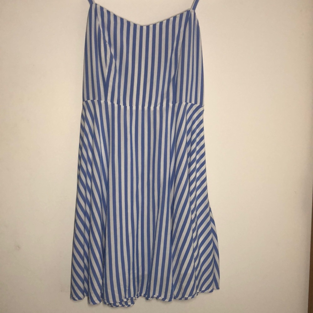 Blue and White Summer Dress